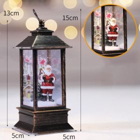 Christmas Simulation LED Flame Small Oil Lamp (Option: Old man)