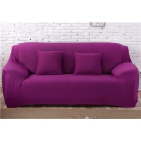 Solid Corner Sofa Covers Couch Slipcovers Elastica Material Sofa Skin Protector Cover Sofa Armchair (Option: 14-One seat)