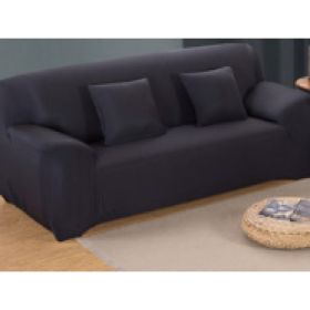 Solid Corner Sofa Covers Couch Slipcovers Elastica Material Sofa Skin Protector Cover Sofa Armchair (Option: 22-Two seat)