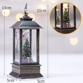 Christmas Simulation LED Flame Small Oil Lamp (Option: Tree)