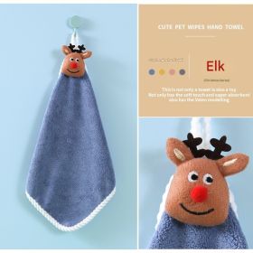 Christmas Theme Hand Towel--1pcs (Option: Blue)
