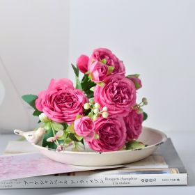 Korean Hand Holding Flowers, Wedding Bouquet, Home Bouquet (Option: Rose Red)