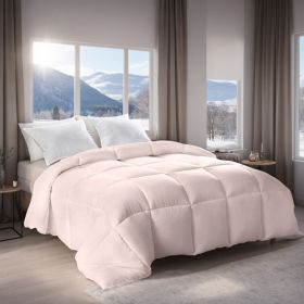 Pink Extra Large Plump Thick Duvet - Winter Enhanced Warmth With Skin-friendly Comfort. Bohemian Minimalist Checkered Design, Luxury Hotel-grade (Option: Pink-XL)