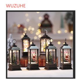 Christmas Simulation LED Flame Small Oil Lamp (Option: Set2)
