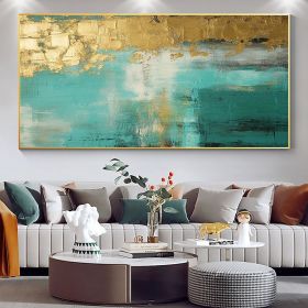 Handmade Oil Painting Large Original Gold Oil Painting on Canvas Abstract Gold Art Painting Bedroom Wall Decor Modern Textured Wall Art Decorativ (style: 01, size: 150X220cm)