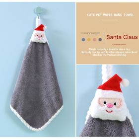 Christmas Theme Hand Towel--1pcs (Option: Grey)