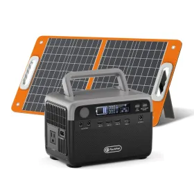 Flashfish 300W Power Station + 60W Solar Panel 230.4Wh LiFePO4 (Peak 600W) Solar Generator AC Outlets Portable Power Station,Power Bank, Battery (Option: 300WPortablePowerStation)