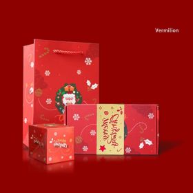 Christmas Eve Surprise Box Creative Gift Box (Option: Cinnabar Red-20 Bounce Boxes)